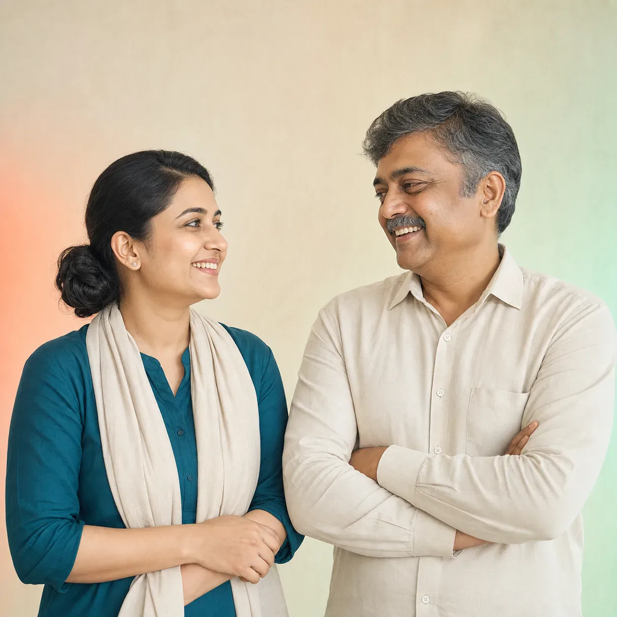 A MITRA advisor talking with a customer